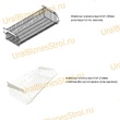 Торговый стеллаж с корзиной 2350*400*1000 - uralbiznesstroi.ru – Казань