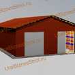 Быстровозводимый (Обшитый) склад 12000*25000*8000мм  3 яруса - uralbiznesstroi.ru – Казань