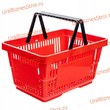 Корзина-пластик (20л) с 2-я ручк, цвет-красный - uralbiznesstroi.ru – Казань