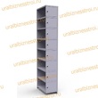  Шкаф сумочный разборный 300х500х1850 (ШхГхВ) 1х секционный 8-ячеечный S-0,6 мм (Дополнительная секция) - uralbiznesstroi.ru – Казань