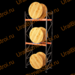 Паллетный стеллаж для катушек 3000*1050*2700 2 яруса 1210 кг на ярус - uralbiznesstroi.ru – Казань