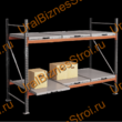 Стеллаж с выкатными платформами  3000*2700*1050 2 яруса 6 платформ - uralbiznesstroi.ru – Казань