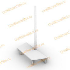 Торговые торцевые стеллажи 2350*500 1 полка - uralbiznesstroi.ru – Казань