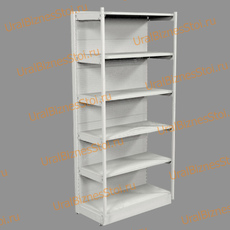 Торговый пристенный стеллаж с передней стойкой 1950*500*900 6 полок - uralbiznesstroi.ru – Казань