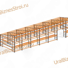 Самонесущий склад 7000*20000*7000мм 3 яруса - uralbiznesstroi.ru – Казань