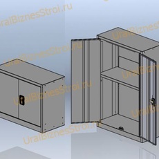 Антресоль для шкафа архивного 925*850*400 2-дверный - uralbiznesstroi.ru – Казань
