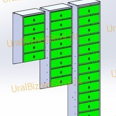 Ящик почтовый 400*200*320 наклонный - uralbiznesstroi.ru – Казань