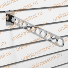 F 106 Кронштейн наклонный с 11-ю отверстиями, 400 мм., хром - uralbiznesstroi.ru – Казань