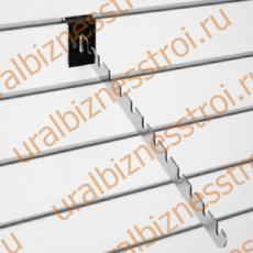 F 110 Держатель наклонный с 10-ю выемками, 400 мм, хром - uralbiznesstroi.ru – Казань