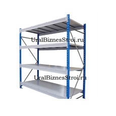 Грузовой стеллаж 2490*1000*1500 4 яруса навесных с настилом (оцинк.) наруж. - uralbiznesstroi.ru – Казань