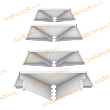 Дополнительная секция для торгового островного стеллажа 400*400*400*400 - uralbiznesstroi.ru – Казань