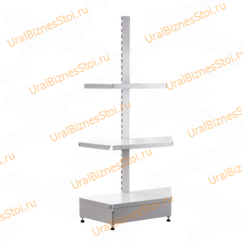 Торговые торцевые стеллажи 2350*500 3 полки - uralbiznesstroi.ru – Казань