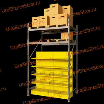 Стеллаж Cash & Carry 4000*2500*1000 - uralbiznesstroi.ru – Казань