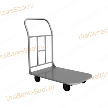 Телега грузовая платформенная ТПР-100 (500*800), г/п - 500 кг, два поворотных колеса - uralbiznesstroi.ru – Казань