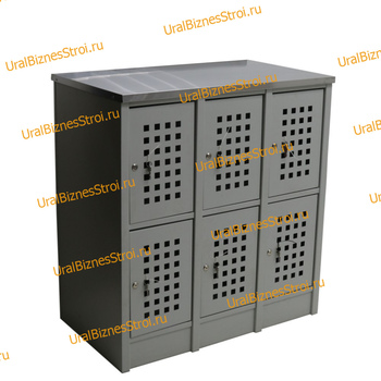  Шкаф сумочный разборный 915х500х970 (ШхГхВ) 6-ячеечный (стол-тумба) S-0,7мм - uralbiznesstroi.ru – Казань