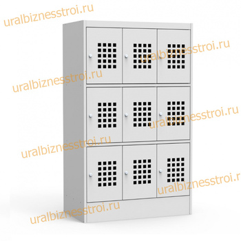  Шкаф сумочный разборный 900х500х1400 (ШхГхВ) 8-ячеечный (стол-тумба из нержавайки) S-0,7 мм - uralbiznesstroi.ru – Казань