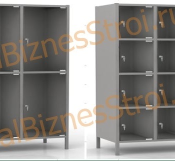  Шкаф сумочный разборный 600х500х1850 (ШхГхВ)  8-ячеечный S-0,8 мм - uralbiznesstroi.ru – Казань