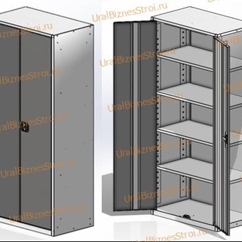 Шкаф архивный 1850*1000*400 2-дверный - uralbiznesstroi.ru – Казань