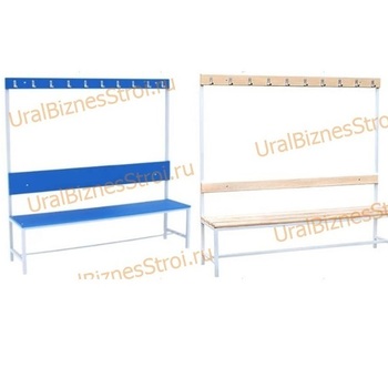 Скамья гардеробная 1стороння 450(1650)*375*2000 - uralbiznesstroi.ru – Казань