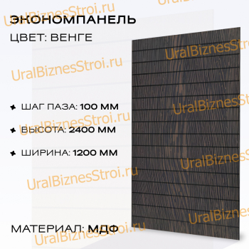 Экономпанель 1200*2400 венге (вертикально) - uralbiznesstroi.ru – Казань