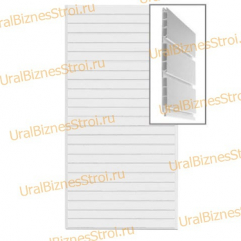 Экономпанель 1200*2400 РР пластик белая (вертикально) - uralbiznesstroi.ru – Казань