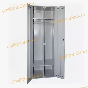 Шкаф гардеробный двухсекционный (Две двери) 1850*500*600 S-0,6мм - uralbiznesstroi.ru – Казань