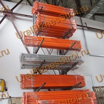 Стеллаж консольный двусторонний 2000x1270x2000 мм легкий 3 яруса - uralbiznesstroi.ru – Казань