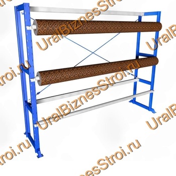 Стеллаж для линолеума 2000*3420*600 на 3 вала односторонний - uralbiznesstroi.ru – Казань