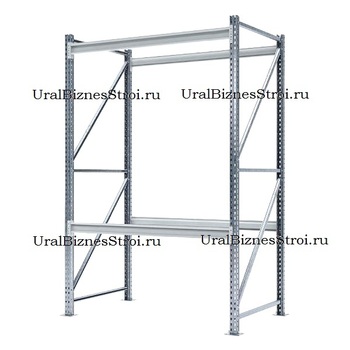 Грузовой стеллаж 2040*1000*2000 2 яруса навесных без настила - uralbiznesstroi.ru – Казань